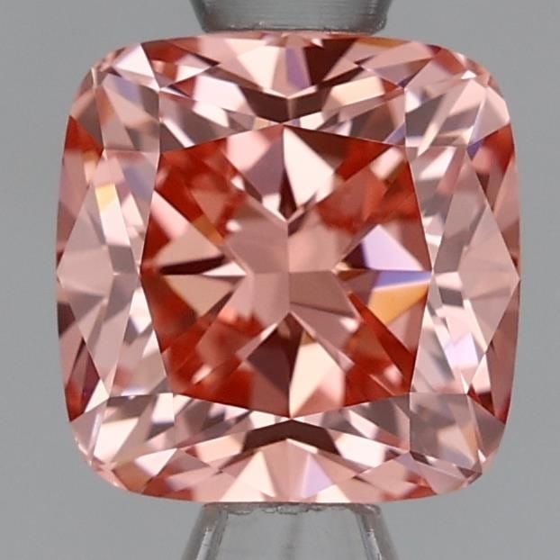 Loose Lab Diamond IGI Cushion Modified 1.03ct Fancy Intense Pink VS2: Loose Lab Diamond IGI Cushion Modified 1.03ct Fancy Intense Pink VS2 This Loose Lab Diamond is a 1.03-carat Cushion Modified cut with Fancy Intense Pink color and VS2 clarity, certified by IGI,