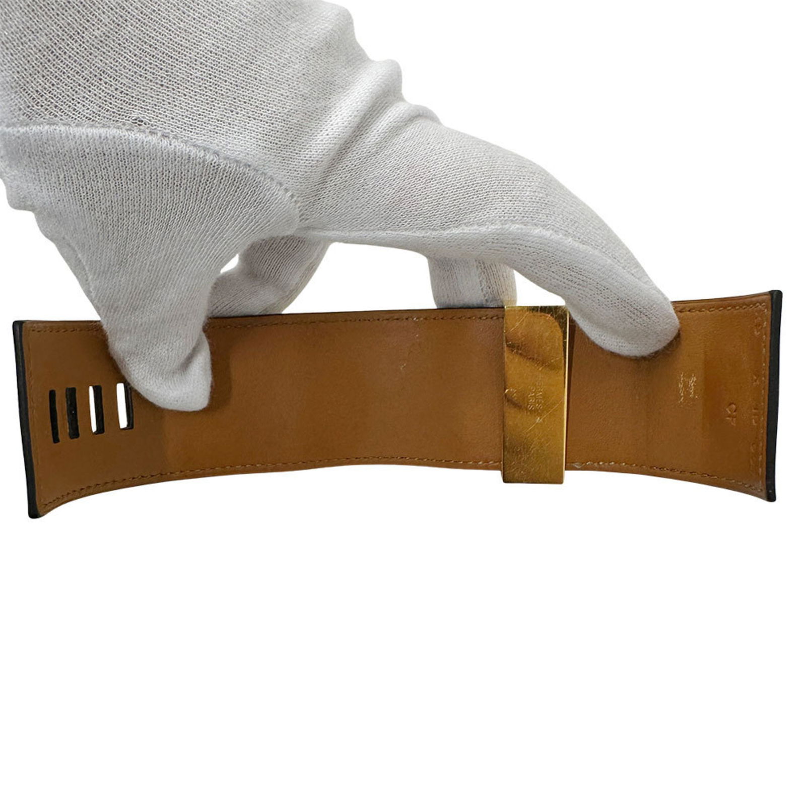 Leather Hermes Bangle - 7