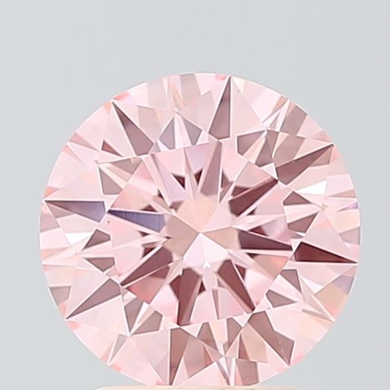 Loose Lab Diamond Round 2.03ct Pink VVS2: Loose Lab Diamond Round 2.03ct Pink VVS2 Loose lab diamond weighing 2.03ct in a round shape, Pink color, VVS2 clarity, with excellent polish and symmetry, certification not included. Item Specifics: