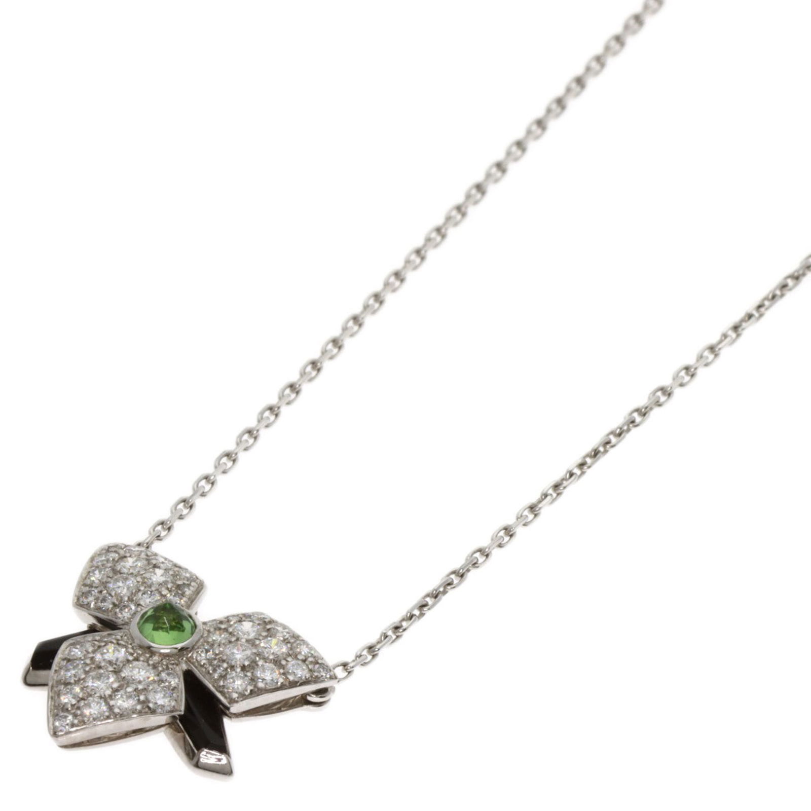 Women Cartier Caresse d'Orchidee Par Tsavorite Onyx Diamond Necklace in 18K White Gold for: Women Cartier Caresse d'Orchidee Par Tsavorite Onyx Diamond Necklace in 18K White Gold for This Bottega Veneta charm bracelet is crafted from sterling silver 925 and measures 18cm in length, weighing