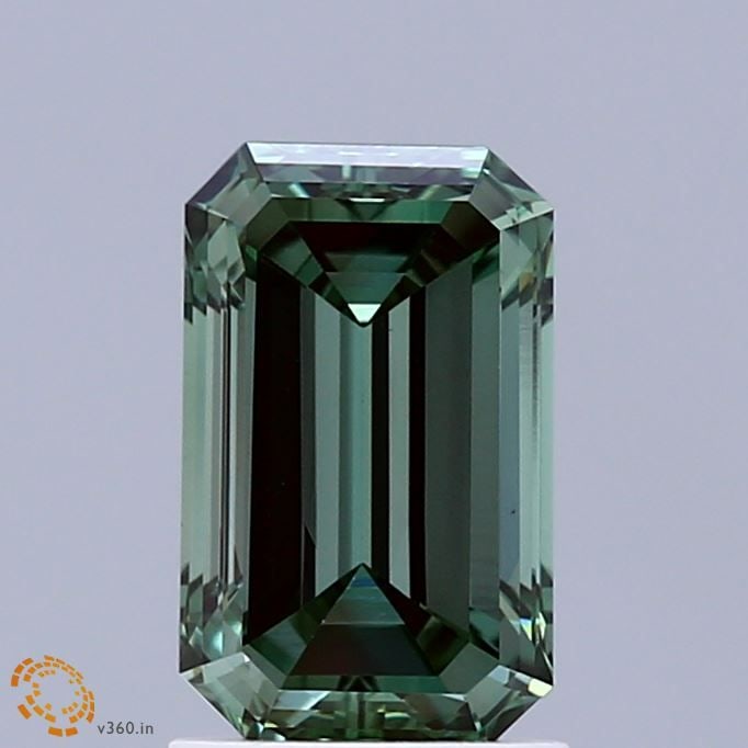 Loose Lab Diamond IGI Emerald 1.82ct Fancy Vivid Green VVS2: Loose Lab Diamond IGI Emerald 1.82ct Fancy Vivid Green VVS2 This 18K 750 white gold pendant from Les Essentielles features natural brown and clear diamonds. It is categorized as a pendant style jewelr