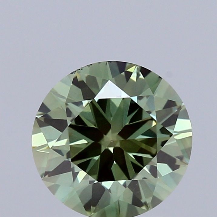 Loose Lab Diamond IGI Round 1.02ct Fancy Vivid Green VS2: Loose Lab Diamond IGI Round 1.02ct Fancy Vivid Green VS2 This 1.02ct lab-grown diamond features a round cut with a fancy vivid green color and VS2 clarity, IGI certified, measuring 6.57L x 6.69W x