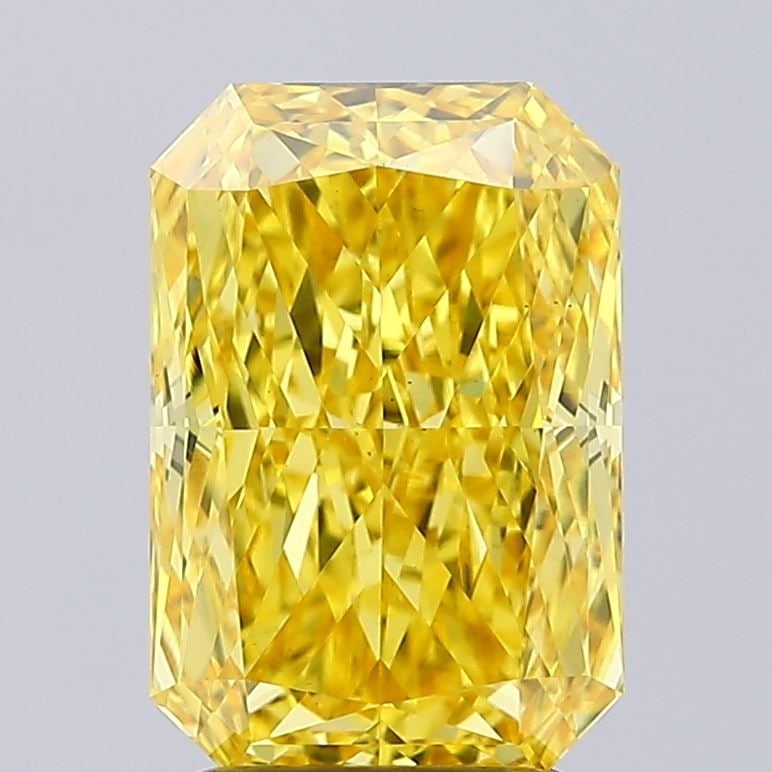 Loose Lab Diamond IGI Radiant 2.56ct Fancy Vivid Yellow VS1: Loose Lab Diamond IGI Radiant 2.56ct Fancy Vivid Yellow VS1 The Loose Lab Diamond is a 2.56ct Fancy Vivid Yellow VS1 stone, certified by IGI, exhibiting EX polish and symmetry. Item Specifics: