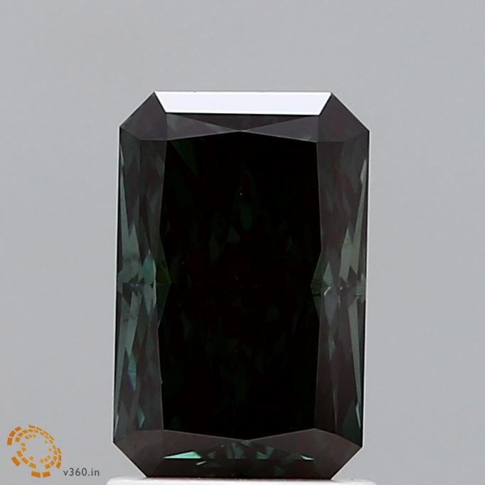 Loose Lab Diamond IGI Radiant 1.55ct Fancy Deep Green VS2: Loose Lab Diamond IGI Radiant 1.55ct Fancy Deep Green VS2 Loose lab-grown diamond, IGI certified, weighing 1.55ct in fancy deep green color, VS2 clarity, with excellent polish and symmetry.