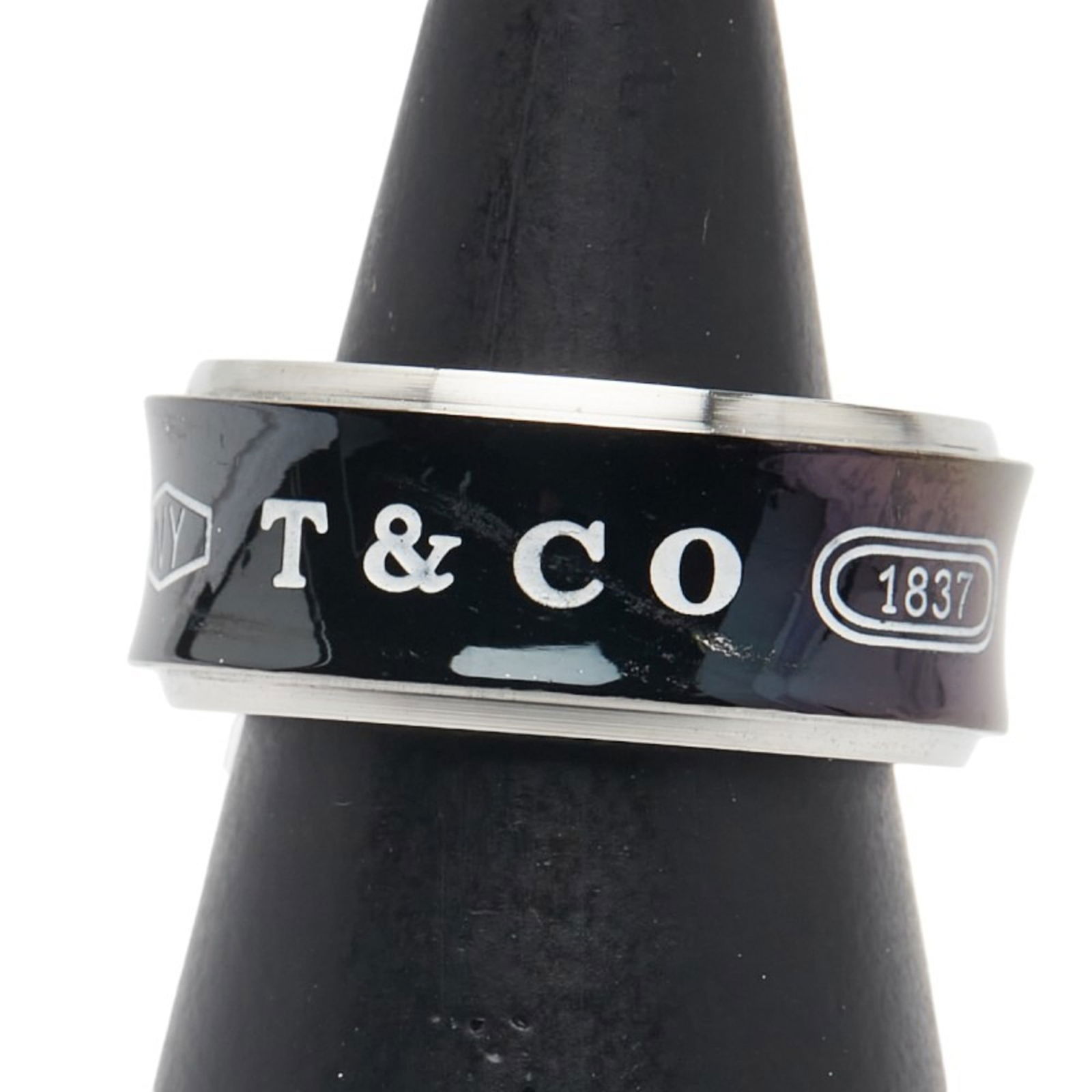 Tiffany Silver 925 Band Ring, Titanium (1 of 6)