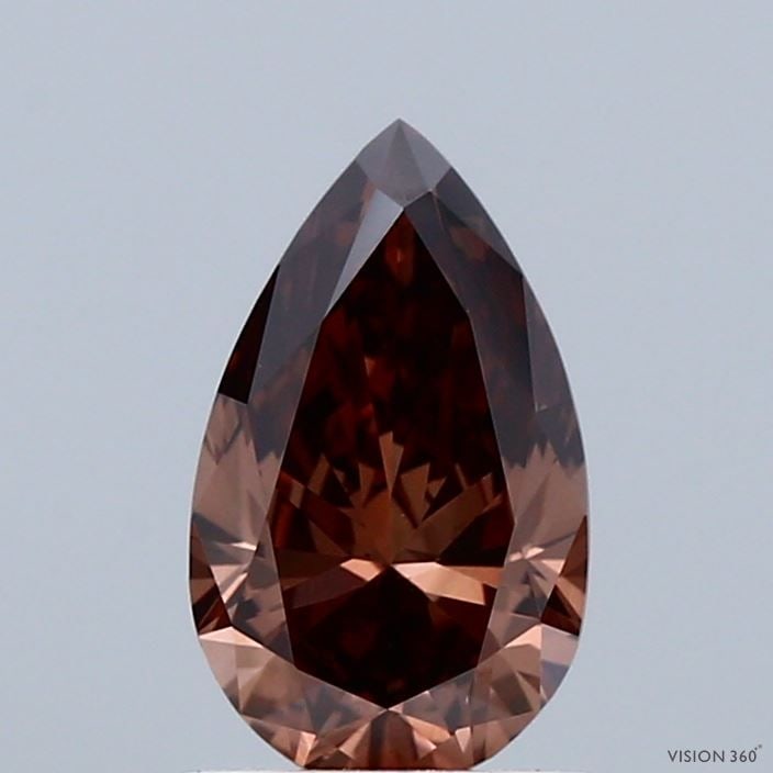 Loose Lab Diamond IGI Pear 1.09ct Fancy Deep Brown VS1: Loose Lab Diamond IGI Pear 1.09ct Fancy Deep Brown VS1 Loose lab-grown diamond IGI certified, weighing 1.09ct, in fancy deep brown color with VS1 clarity, showing very good polish and symmetry, with m