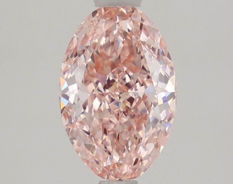 IGI Oval Loose Lab Diamond, 1.65ct Fancy Vivid Pink, VS1: IGI Oval Loose Lab Diamond, 1.65ct Fancy Vivid Pink, VS1 IGI Oval Loose Lab Diamond at 1.65ct, featuring a Fancy Vivid Pink color and VS1 clarity, with excellent polish and symmetry, measuring 9.53L