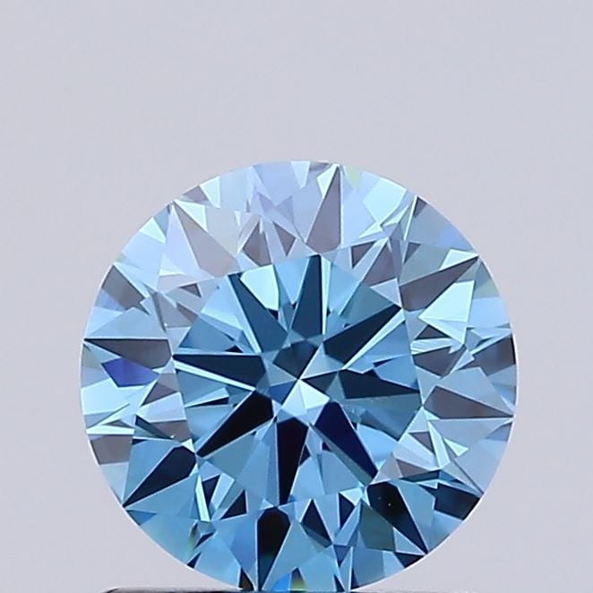 Ideal Loose Lab Diamond IGI Round 1.15ct Fancy Vivid Blue VVS2: Ideal Loose Lab Diamond IGI Round 1.15ct Fancy Vivid Blue VVS2 Ideal loose lab diamond, round cut, 1.15ct, fancy vivid blue color, VVS2 clarity, excellent polish and symmetry, certified by IGI. Item S