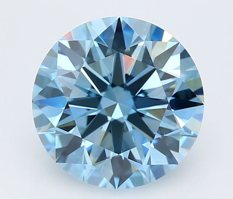 Ideal Loose Lab Diamond IGI Round 1.18ct Fancy Vivid Blue VS1: Ideal Loose Lab Diamond IGI Round 1.18ct Fancy Vivid Blue VS1 Loose 1.18ct Fancy Vivid Blue VS1 lab diamond with IGI certification, featuring EX polish and symmetry. Item Specifics: Source: This Is A
