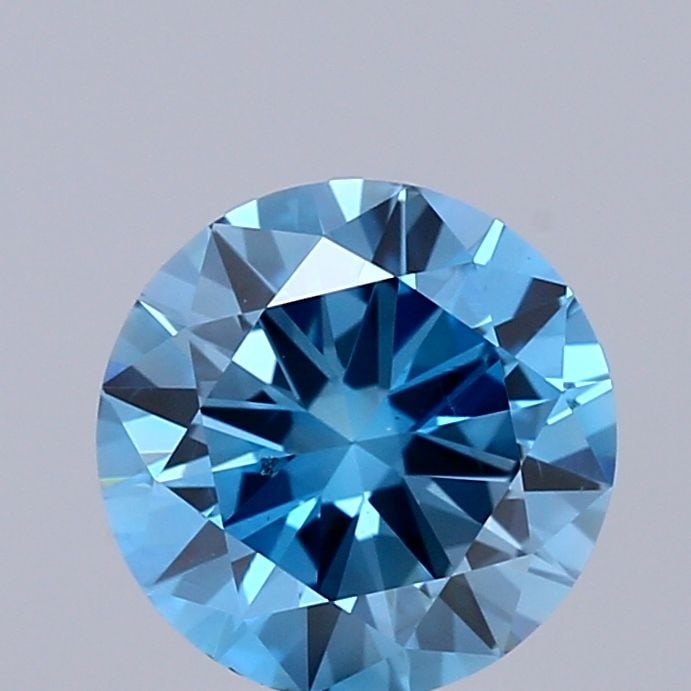 Loose Lab Diamond IGI Round 1.01ct Fancy Vivid Blue SI2: Loose Lab Diamond IGI Round 1.01ct Fancy Vivid Blue SI2 Loose Lab Diamond IGI Round 1.01ct with Fancy Vivid Blue color, SI2 clarity, and VG cut, measures 6.55L x 6.58W x 3.79H, certified by IGI. 
