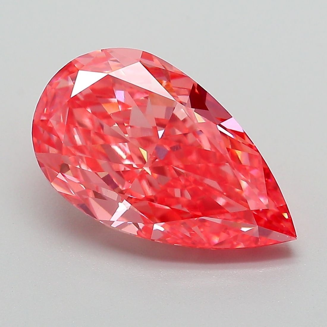 Loose Lab Diamond - IGI Pear 4.39ct Fancy Vivid Pink VVS2 (1 of 1)