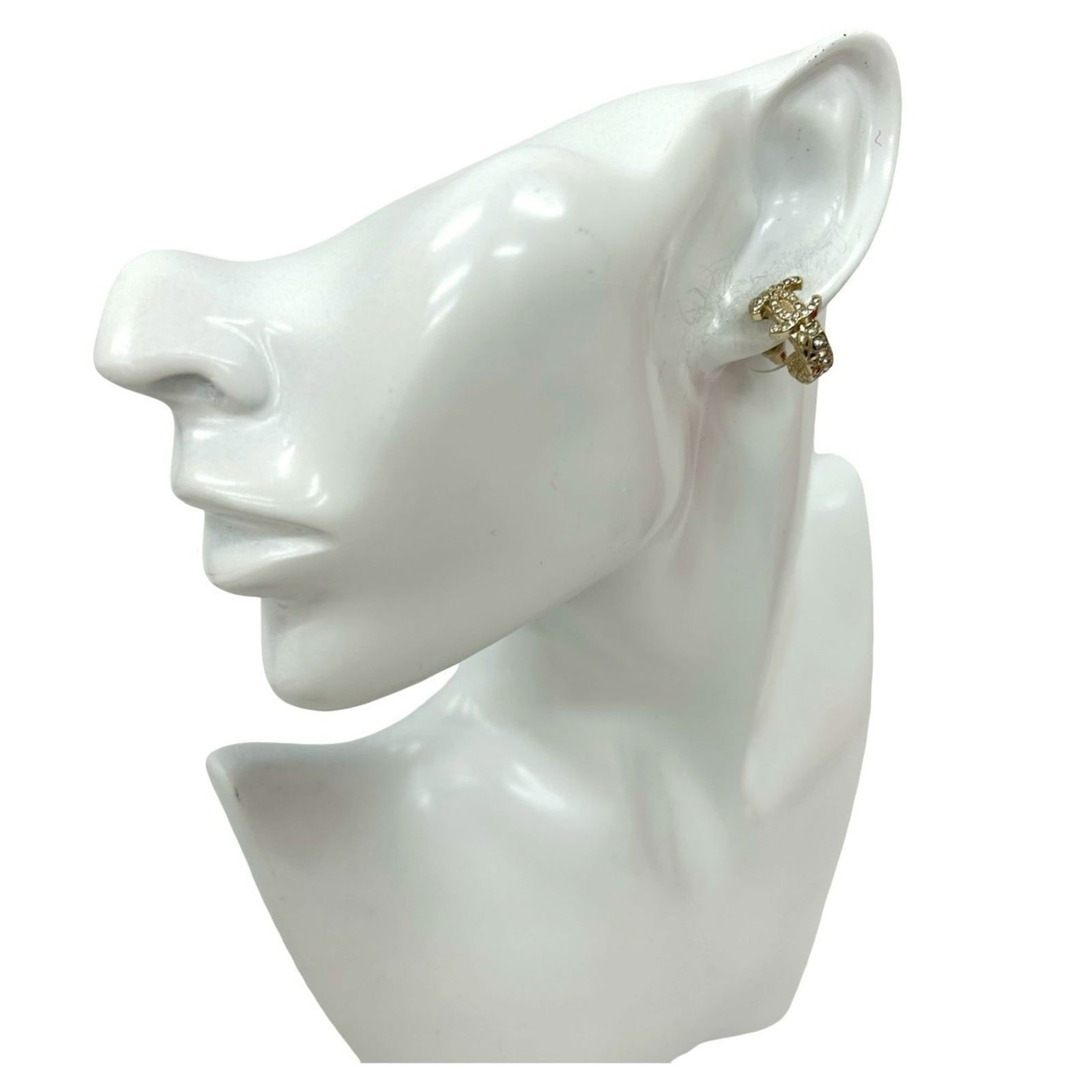 Gold Plating Chanel Stud Earrings (1 of 5)