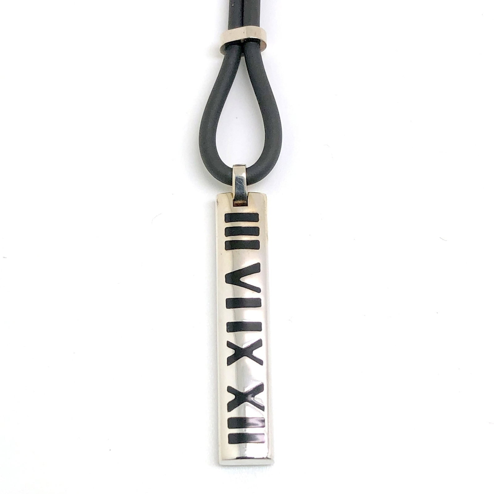 IT2KU6QPKZ4S RM0232T - TIFFANY & Co. Atlas 2003 Silver Pendant Necklace - Black 925 - Women's - (1 of 6)