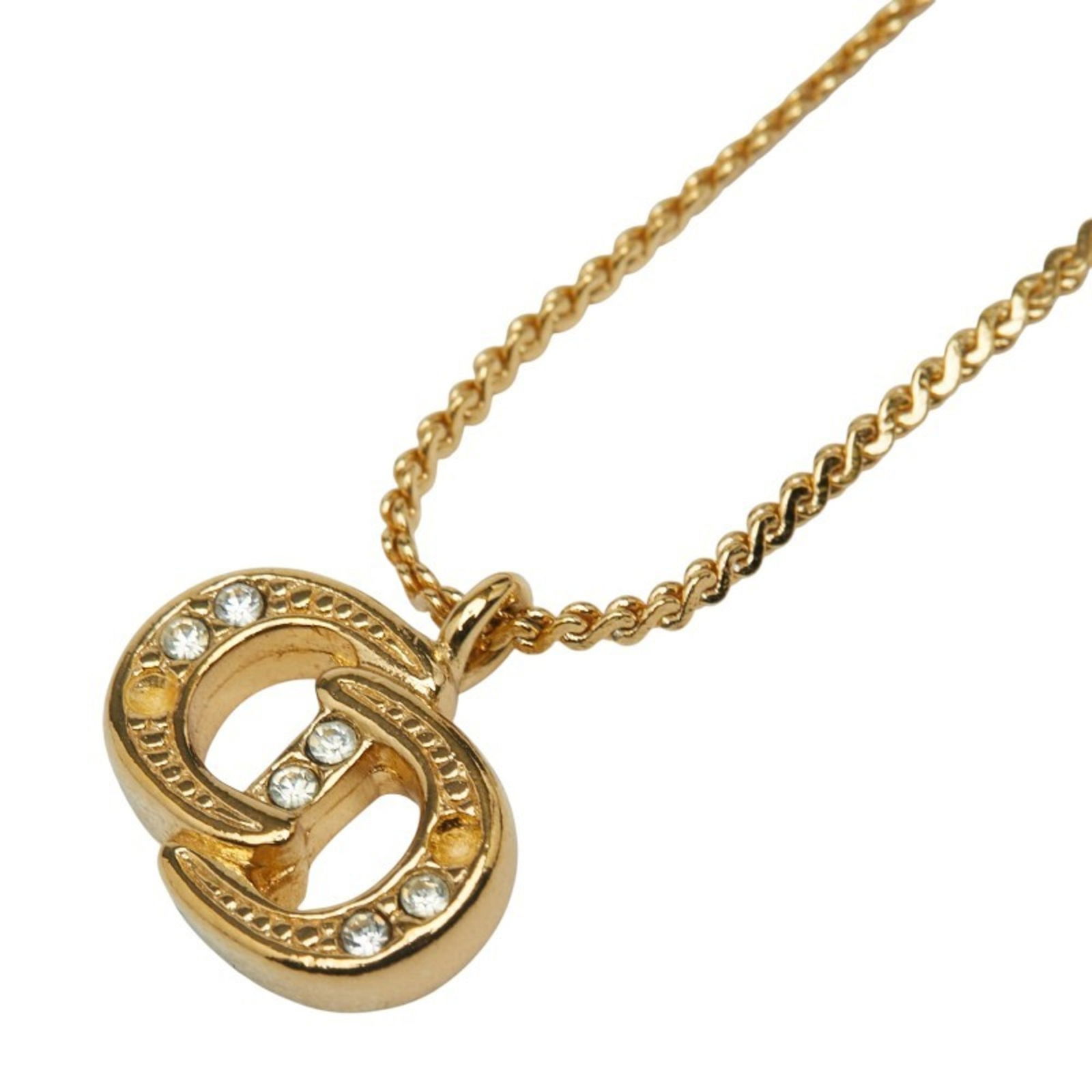 for women - Christian Dior CD logo rhinestone necklace - gold plated: for women - Christian Dior CD logo rhinestone necklace - gold plated This listing features for women - Christian Dior CD logo rhinestone necklace - gold plated. Item specifics are provided below. 
