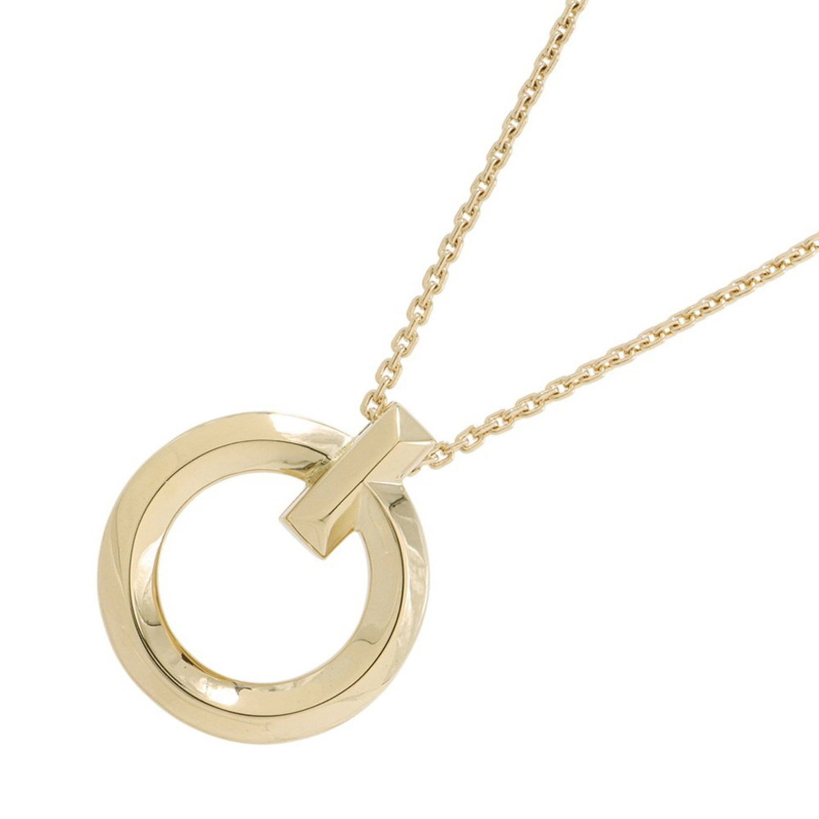 Tiffany & Co. T-One Circle Necklace in 18K Yellow Gold (1 of 9)