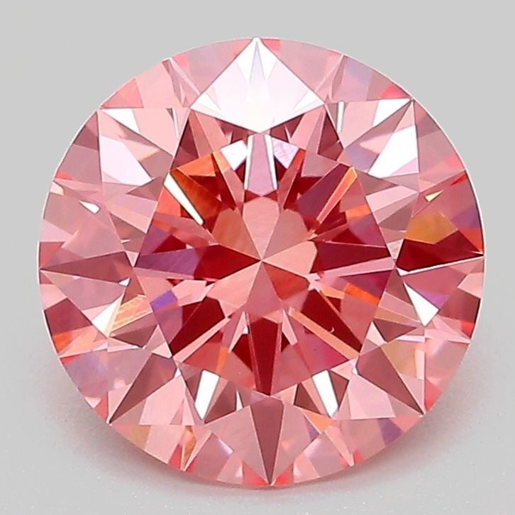 Loose Lab Diamond IGI Round 2.53ct Fancy Vivid Pink VS1 - Ideal: Loose Lab Diamond IGI Round 2.53ct Fancy Vivid Pink VS1 - Ideal Loose Lab Diamond IGI Round, 2.53ct, Color: Fancy Vivid Pink, Clarity: VS1, with EX Polish and EX Symmetry. Certified by IGI;