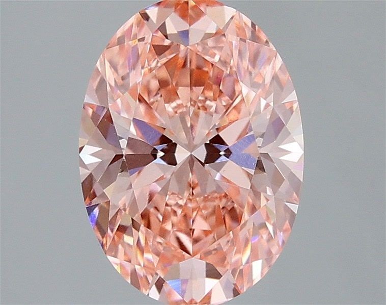 Loose Lab Diamond IGI Oval 2.02ct Fancy Vivid Pink VVS2: Loose Lab Diamond IGI Oval 2.02ct Fancy Vivid Pink VVS2 Loose Lab Diamond IGI Oval, 2.02ct, Color: Fancy Vivid Pink, Clarity: VVS2, with EX Polish and EX Symmetry. Certified by IGI; lab-created. 