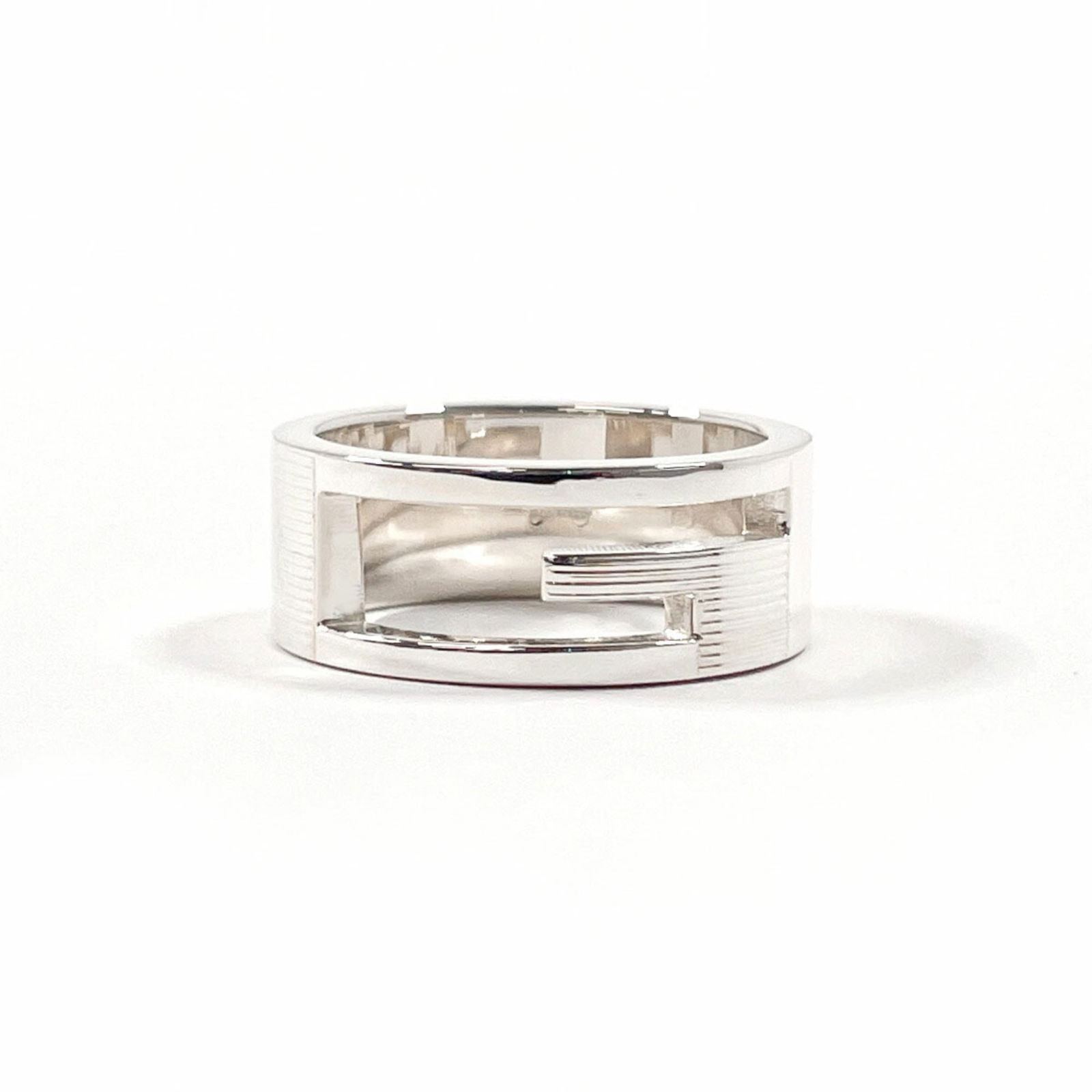 Silver 925 Gucci Band Ring (1 of 7)