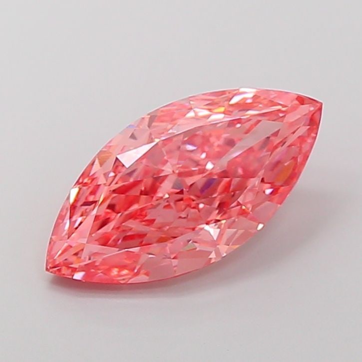 Loose Lab Diamond IGI Marquise 5.0ct Fancy Vivid Pink VS1: Loose Lab Diamond IGI Marquise 5.0ct Fancy Vivid Pink VS1 Loose Lab Diamond IGI Emerald 2.05ct with a fancy intense pink color grade and clarity VS1, noted for excellent polish and symmetry. Certified