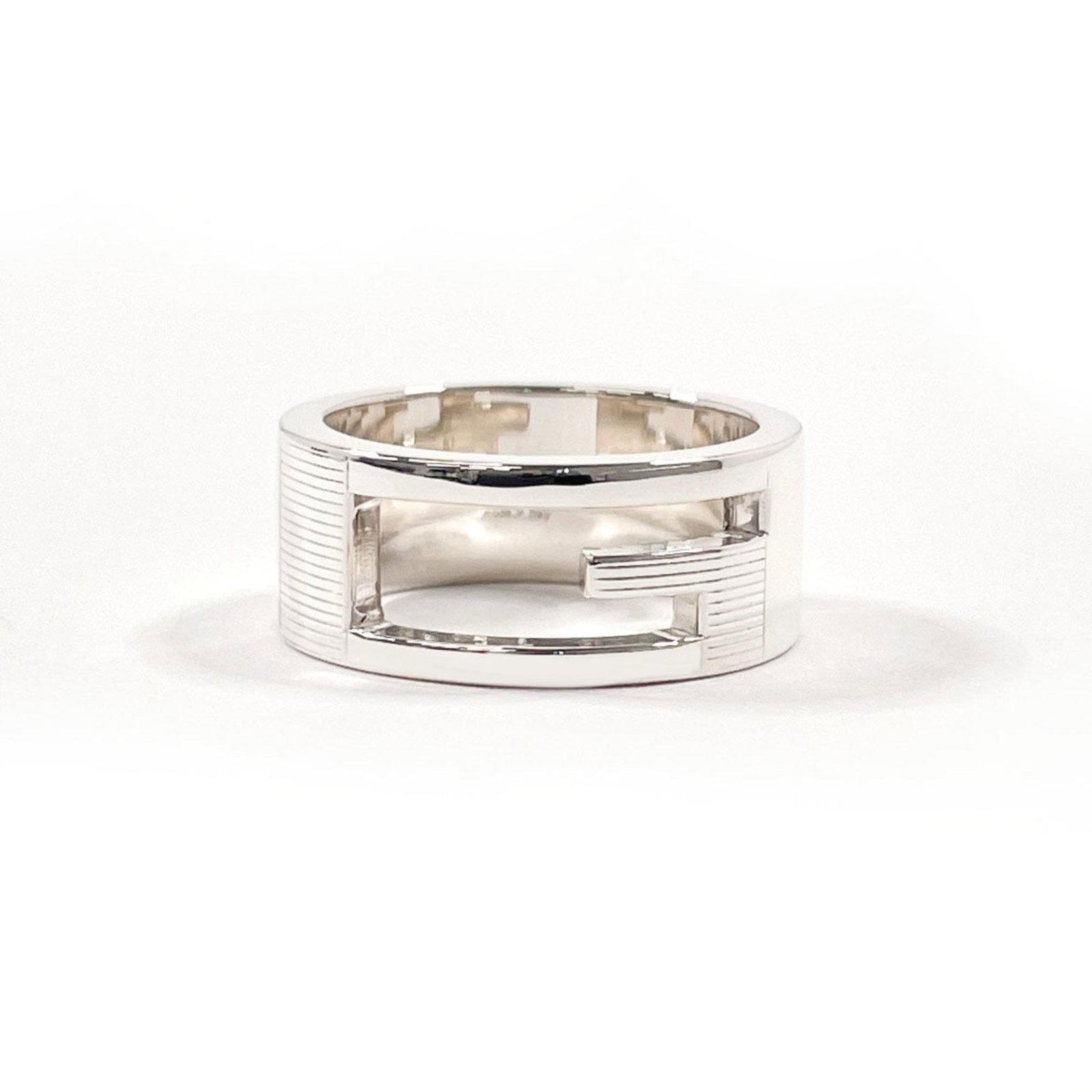 Silver 925 Gucci Band Ring (1 of 8)