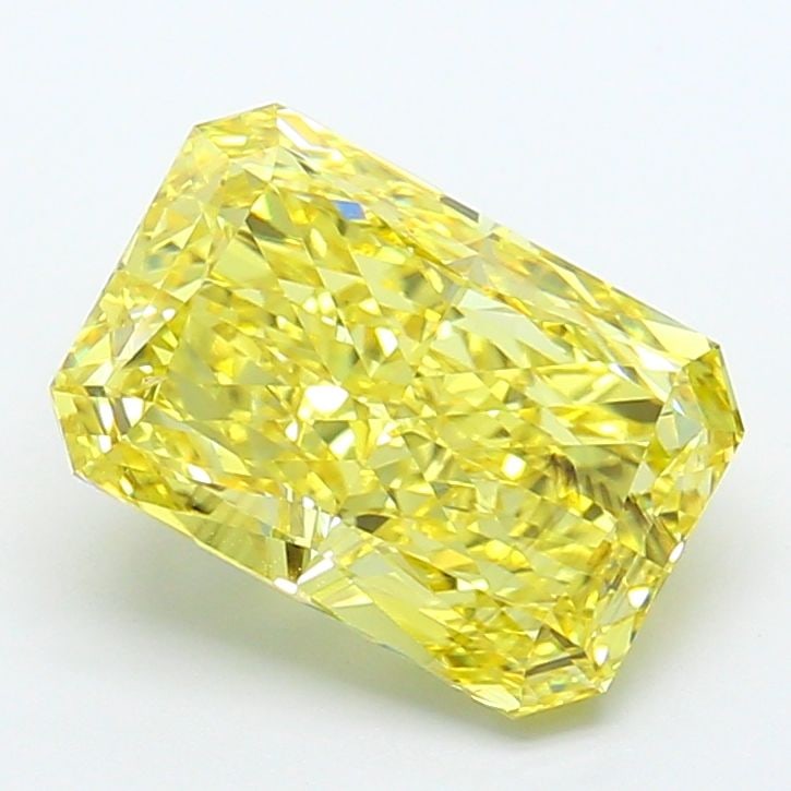 Loose Lab Diamond 4.02ct Fancy Intense Yellow SI1 - IGI Radiant: Loose Lab Diamond 4.02ct Fancy Intense Yellow SI1 - IGI Radiant Loose lab-grown diamond weighing 4.02 carats, featuring a fancy intense yellow color and SI1 clarity, certified by IGI with excellent