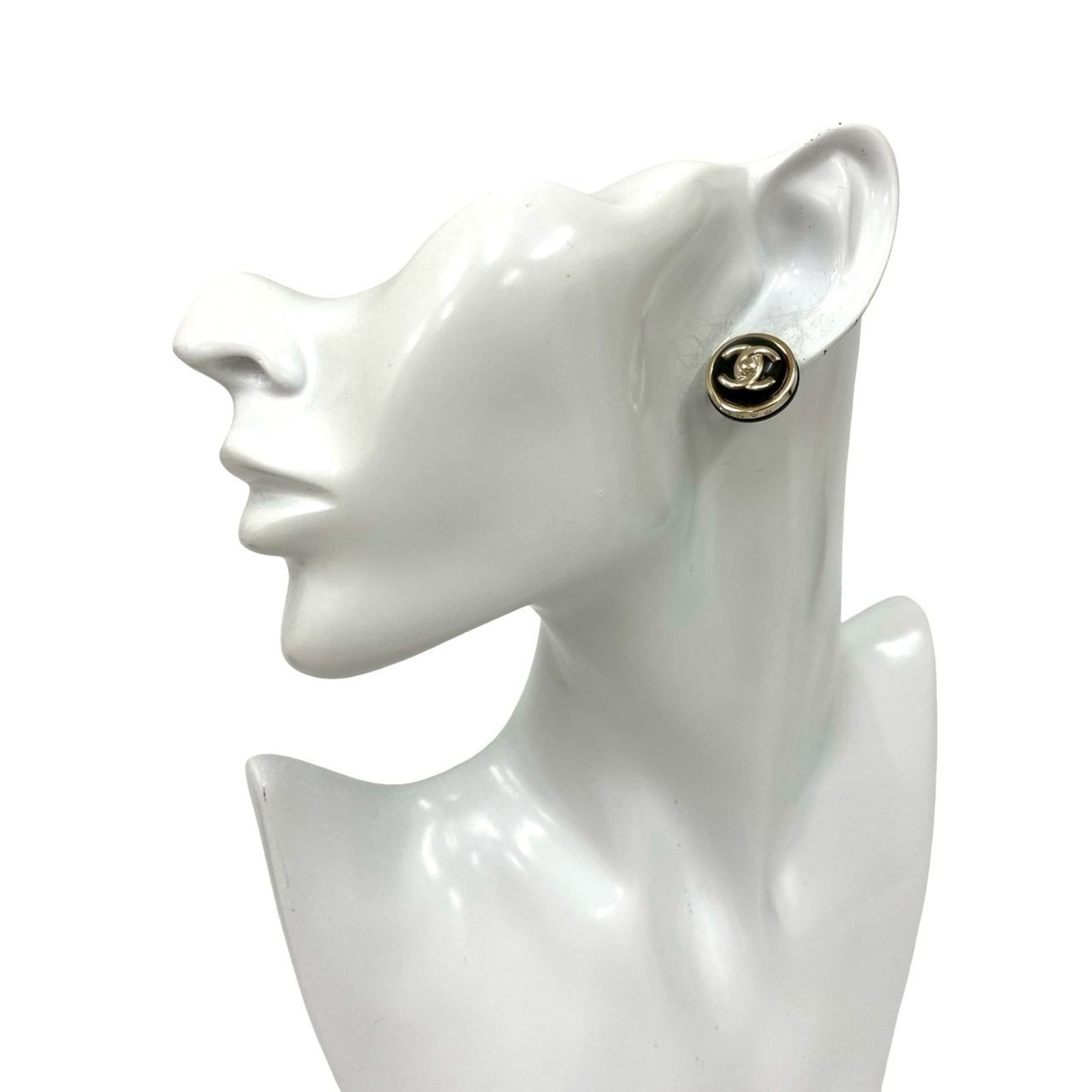 Gold Plating Chanel Stud Earrings (1 of 6)