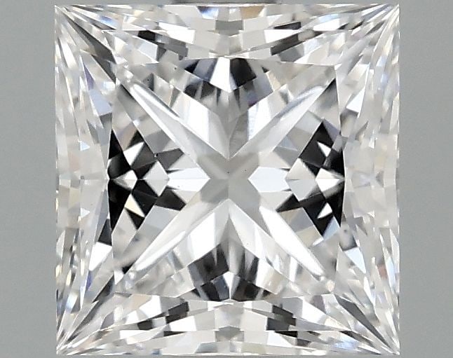 Loose Lab Diamond IGI Princess 1.57ct D VS1: Loose Lab Diamond IGI Princess 1.57ct D VS1 Loose lab diamond weighing 1.57ct with a princess cut, color D, and clarity VS1, certified by IGI; features excellent polish and symmetry, with dimensions