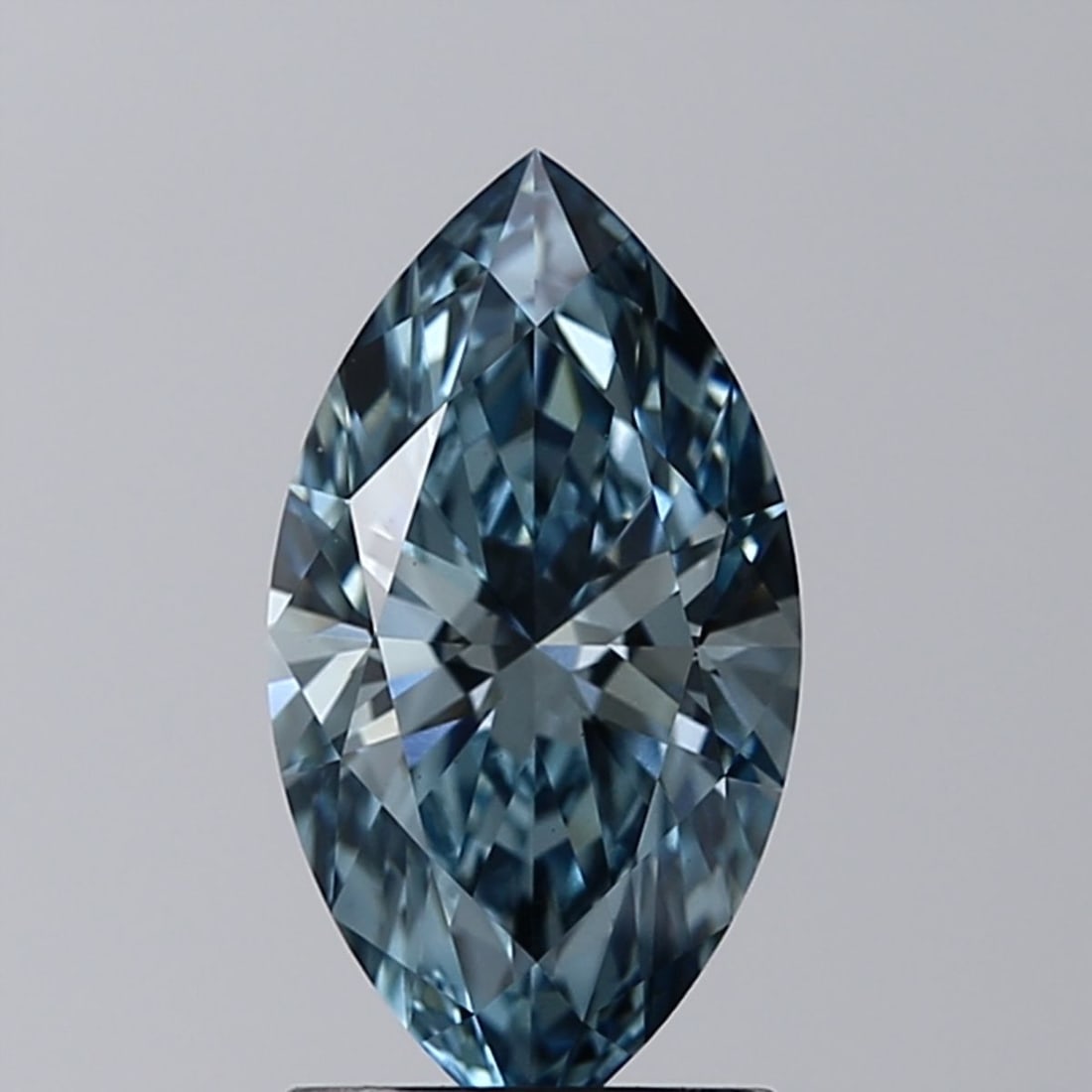 Marquise IGI 1.27ct Fancy Intense Blue VS1 - Loose Lab Diamond: Marquise IGI 1.27ct Fancy Intense Blue VS1 - Loose Lab Diamond Loose lab-grown diamond weighing 1.27ct with IGI certification, featuring a Fancy Intense Blue color and VS1 clarity. Measurements are