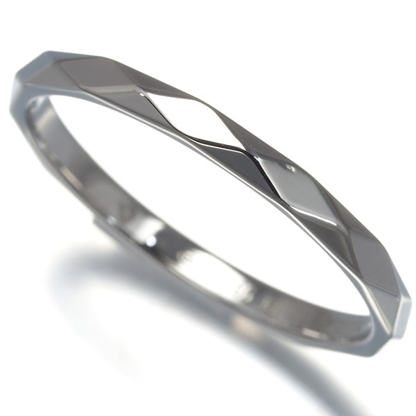 Boucheron Facette Small Ring Eu56 950 Platinum (1 of 4)