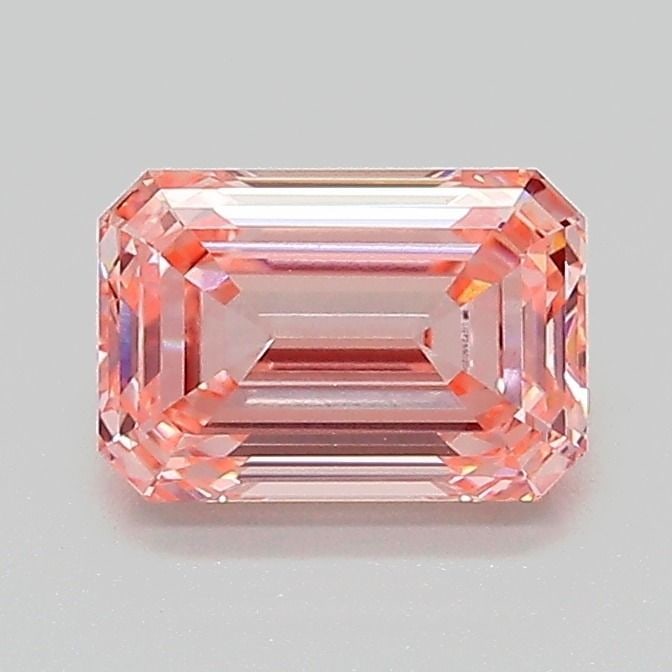 Loose Lab Diamond IGI Emerald 1.06ct Fancy Intense Pink VS1: Loose Lab Diamond IGI Emerald 1.06ct Fancy Intense Pink VS1 This Loose Lab Diamond weighs 1.06ct, showcasing a Fancy Intense Pink color and VS1 clarity, certified by IGI, with excellent polish and
