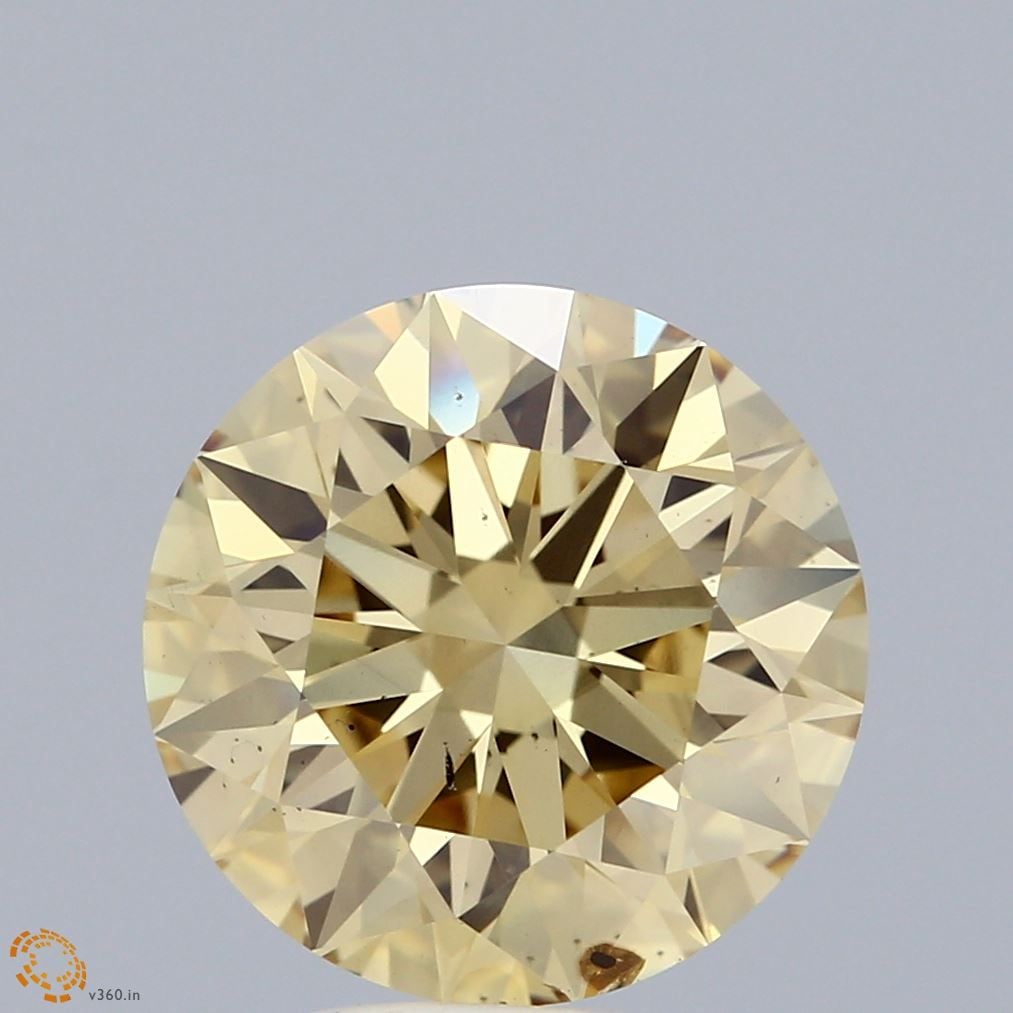 Ideal Loose Lab Diamond 5.0ct Fancy Intense Yellow SI1 - IGI Round (1 of 1)