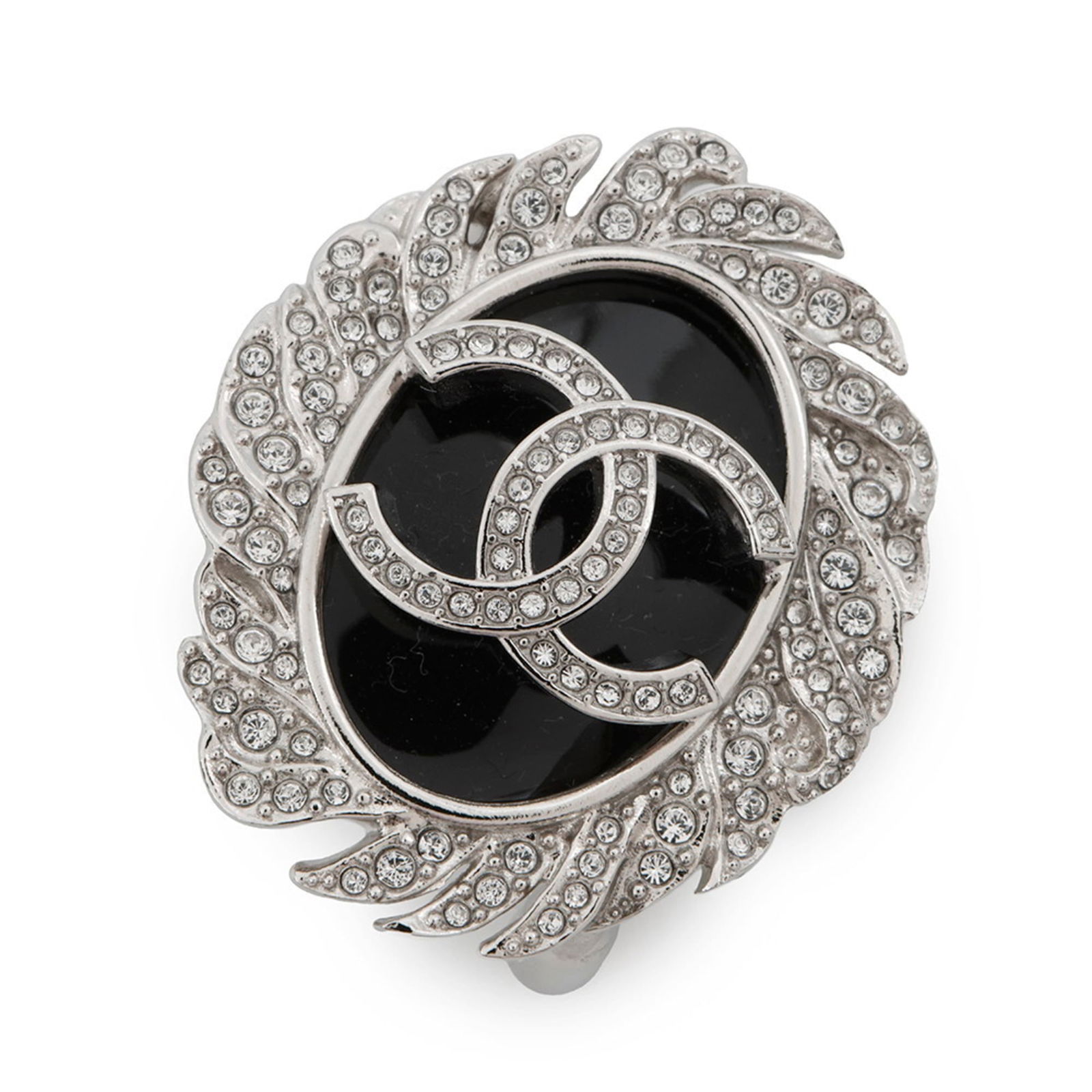 Rhinestone Metal Chanel Brooch (1 of 8)