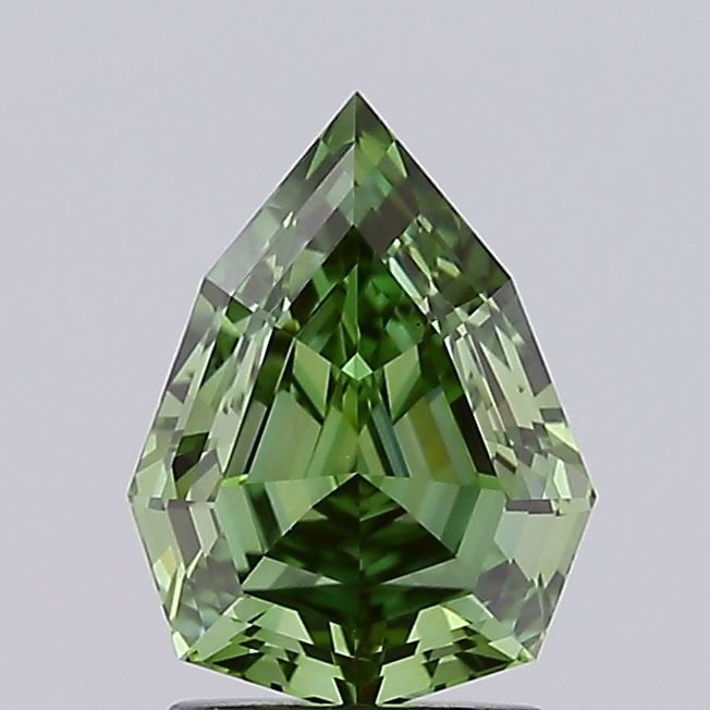 Loose Lab Diamond IGI Octagonal 2.22ct Fancy Vivid Green VS1 (1 of 1)