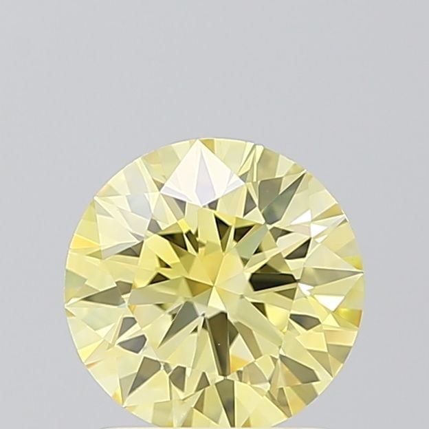 Loose Lab Diamond 1.07ct Fancy Intense Yellow VS1 - IGI Round Ideal: Loose Lab Diamond 1.07ct Fancy Intense Yellow VS1 - IGI Round Ideal Loose lab-grown diamond weighing 1.07ct, featuring a fancy intense yellow color and VS1 clarity, certified by IGI. It has exceptiona