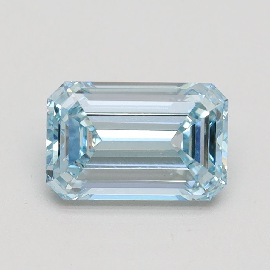 Loose Lab Diamond IGI Emerald 1.51ct Fancy Intense Blue VS1: Loose Lab Diamond IGI Emerald 1.51ct Fancy Intense Blue VS1 Loose lab-grown diamond certified by IGI, weighing 1.51ct in an emerald cut, with a fancy intense blue color, VS1 clarity, and excellent pol