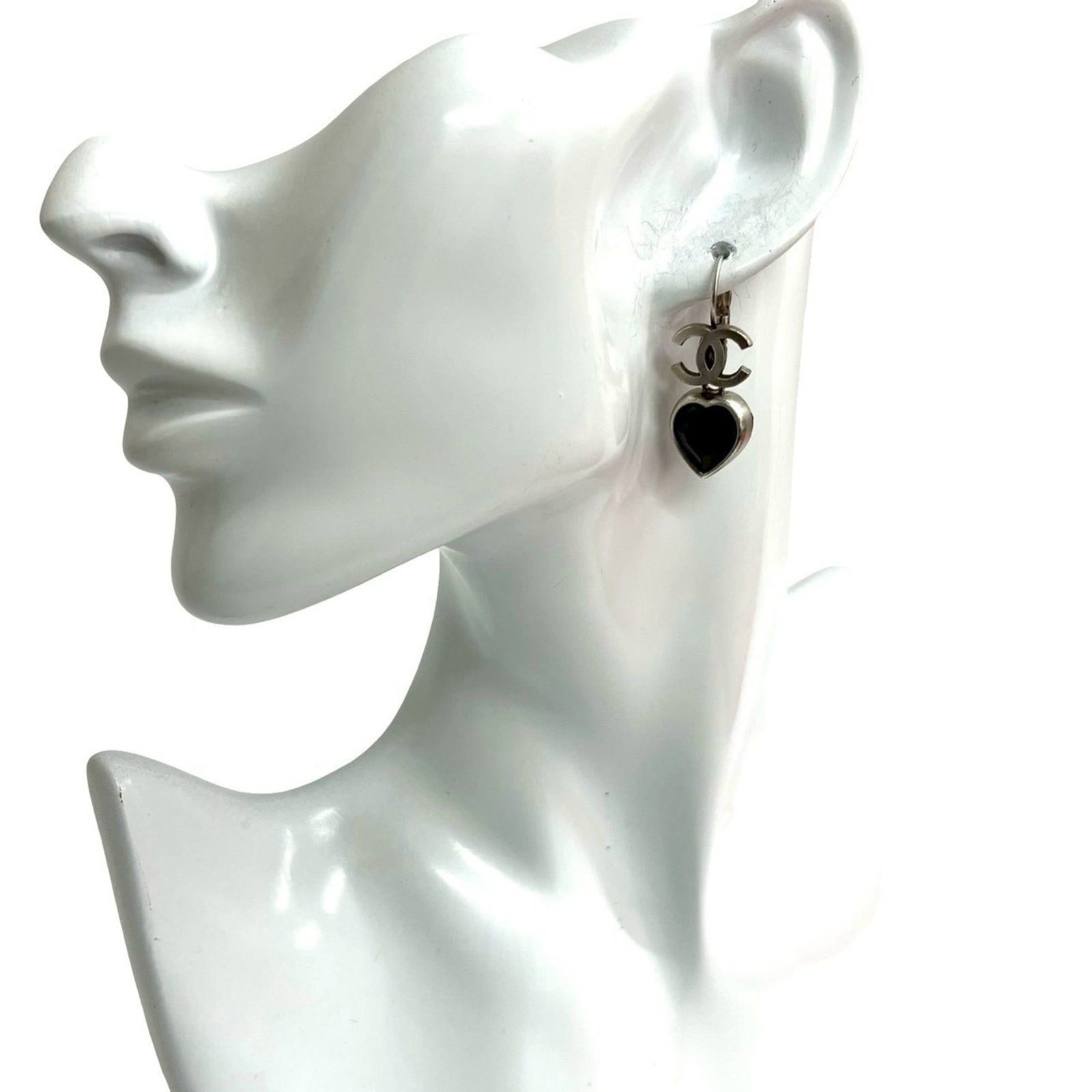 Alloy Chanel Stud Earrings (1 of 5)