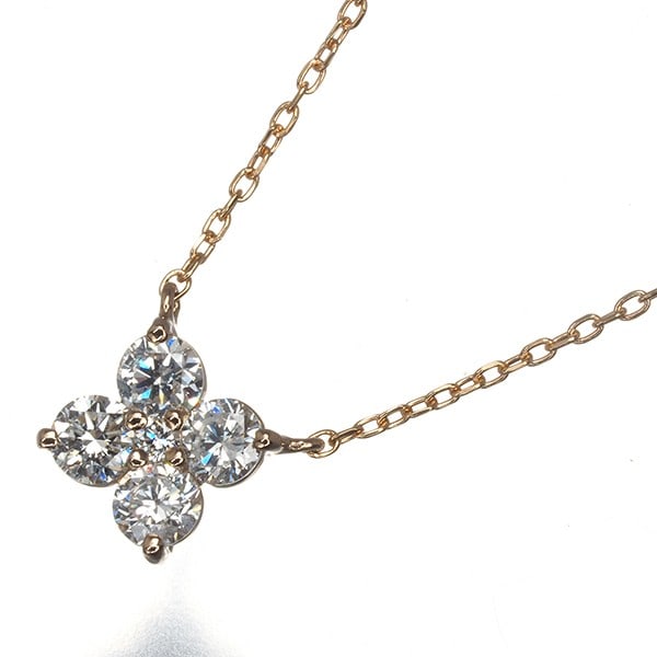 Gold Vendome Necklace Diamond 0.41Ct Callora 18K 750 Rose (1 of 4)