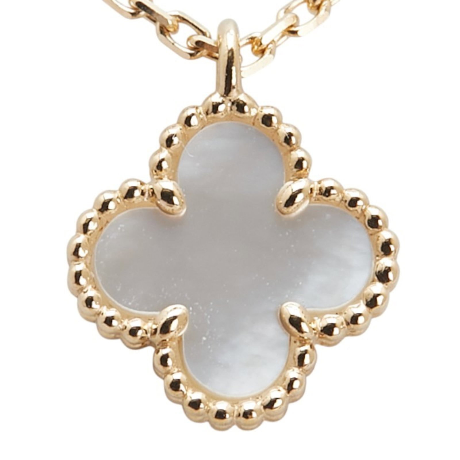 Women's - Van Cleef & Arpels Sweet Alhambra Pendant Necklace VCARF69100 in 18KYG Yellow Gold with: Women's - Van Cleef & Arpels Sweet Alhambra Pendant Necklace VCARF69100 in 18KYG Yellow Gold with Mother-of-Pearl This listing features Women's - Van Cleef & Arpels Sweet Alhambra Pendant Necklace VCA