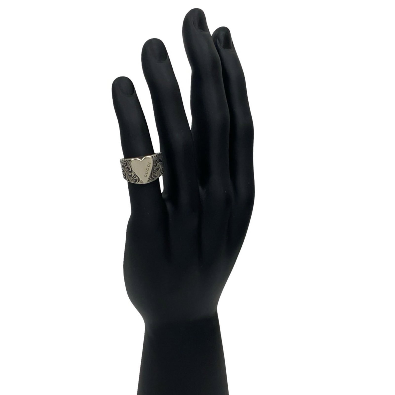 Silver 925 Gucci Band Ring (1 of 6)