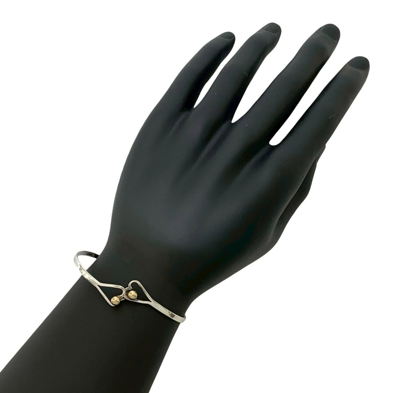 Tiffany Silver 925 Bangle with Yellow Gold (18K) (1 of 7)