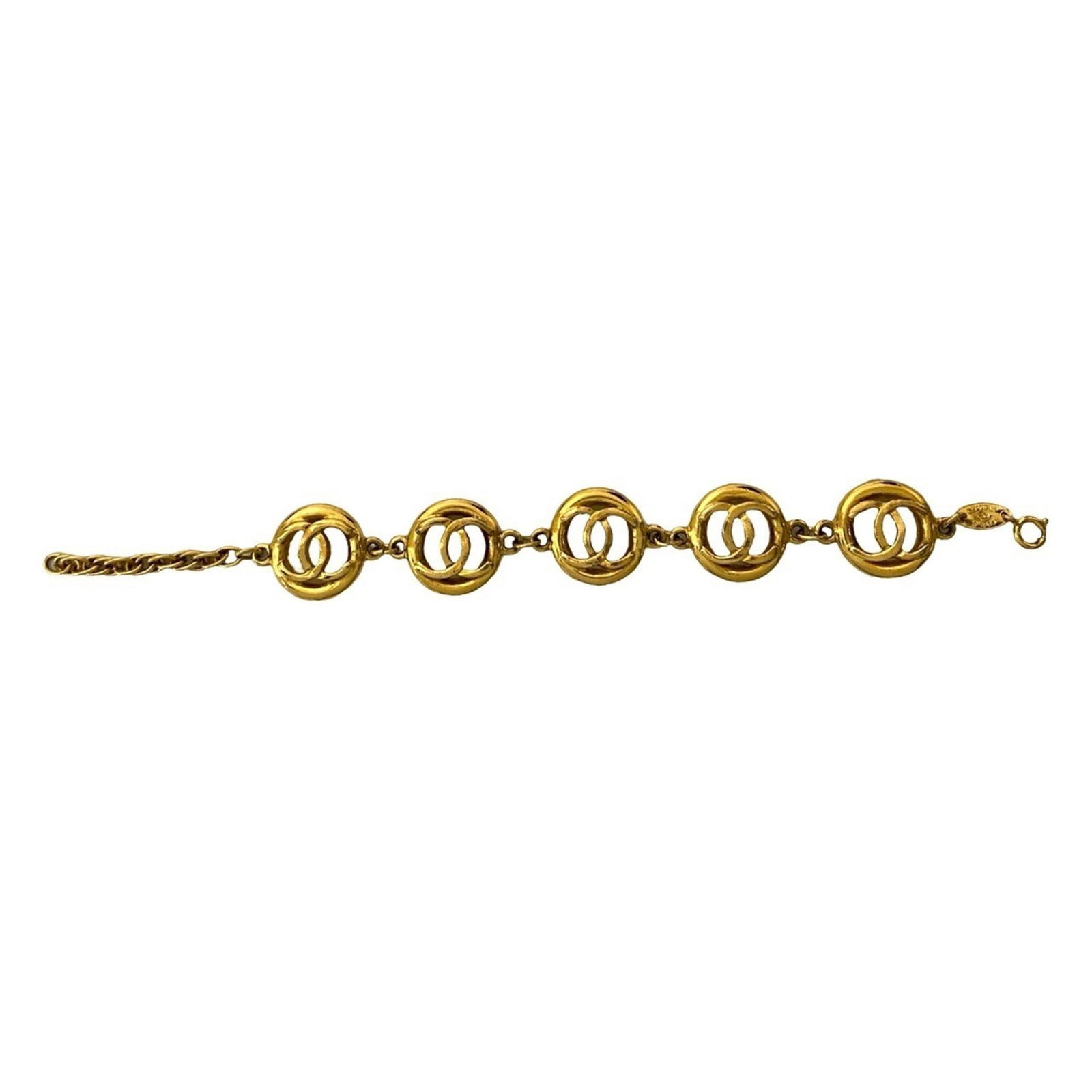 Plating Chanel Charm Bracelet Gold - 4