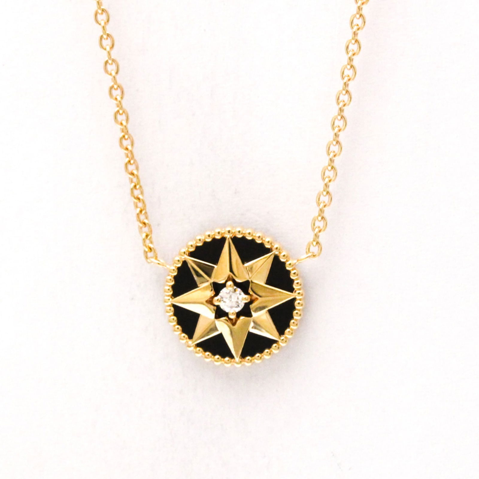 Men Fashion Pendant Necklace (Pink Gold) - Christian Dior Rose Des Vents Necklace With Onyx Pink: Men Fashion Pendant Necklace (Pink Gold) - Christian Dior Rose Des Vents Necklace With Onyx Pink Gold (18K) Onyx Women This listing features Men Fashion Pendant Necklace (Pink Gold) - Christian Dior