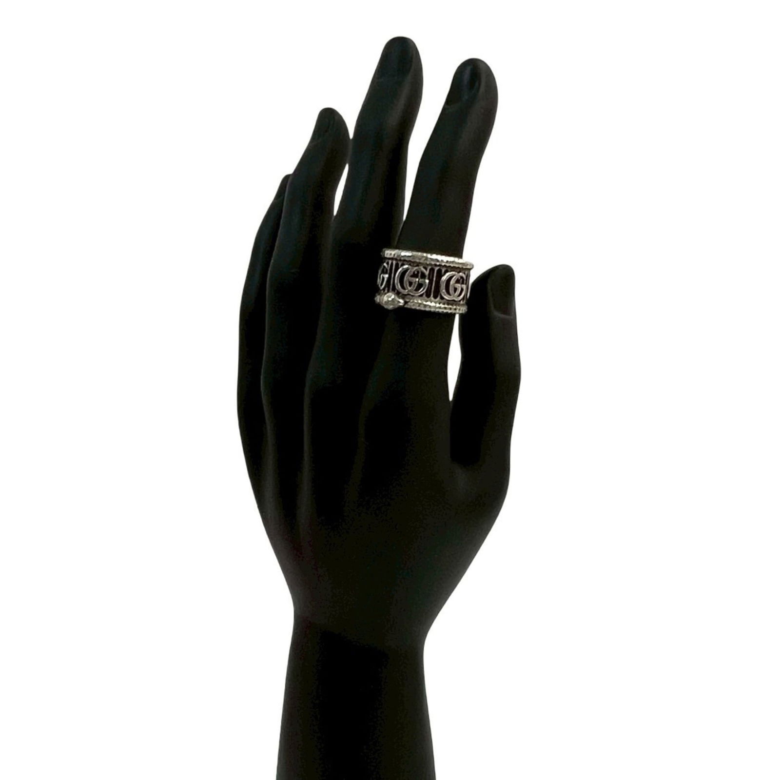 Silver 925 Gucci Band Ring (1 of 8)