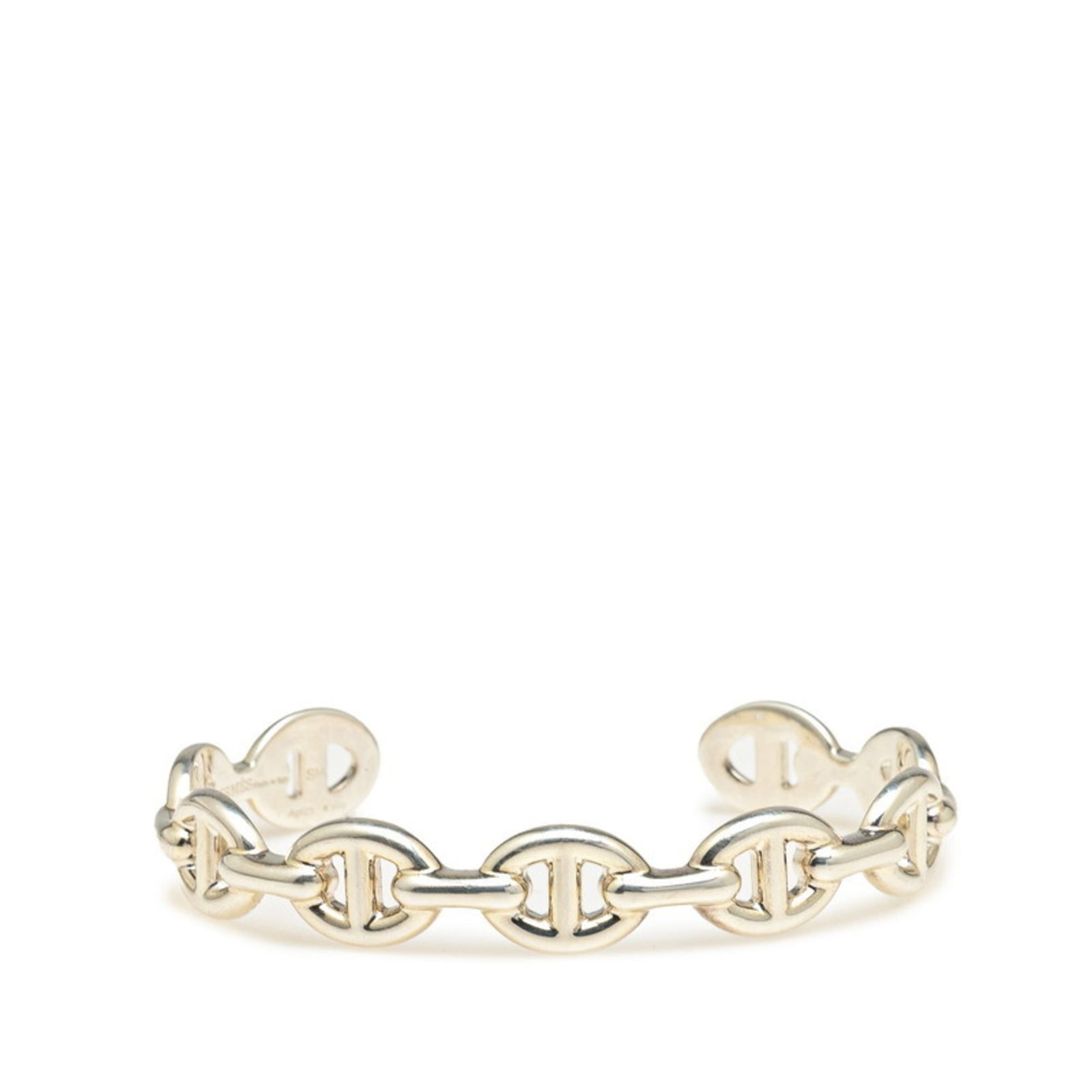 Silver 925 Hermes Bangle: Silver 925 Hermes Bangle This listing features Silver 925 Hermes Bangle. Item specifics are provided below. Item Specifics: Brand: Hermes Type: Bangle Gender: Men Material: Silver 925 Length: 15.5cm /