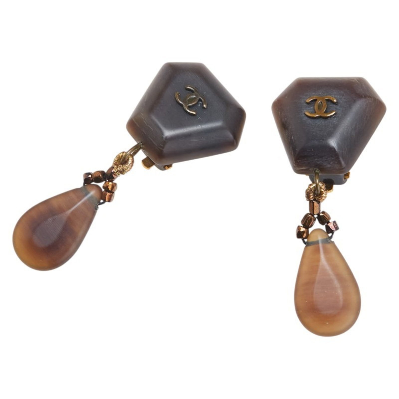 Chanel Plastic Clip Earrings (1 of 5)