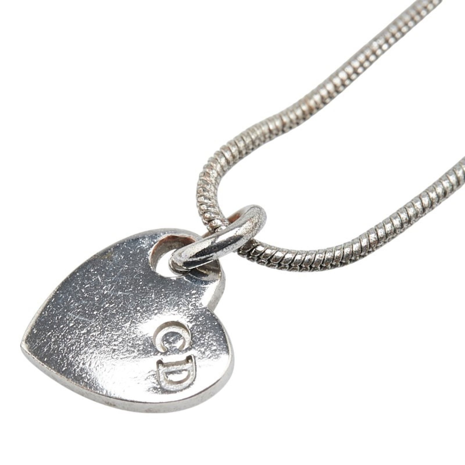 Women Christian Dior Heart CD Logo Necklace in Silver Metal for: Women Christian Dior Heart CD Logo Necklace in Silver Metal for This listing features Women Christian Dior Heart CD Logo Necklace in Silver Metal for. Item specifics are provided below. Item Specifics