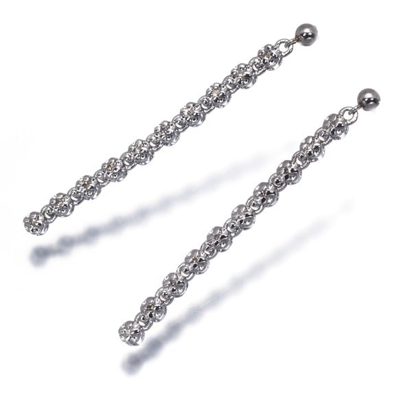 Platinum Diamond Drop Earrings 900 (1 of 4)