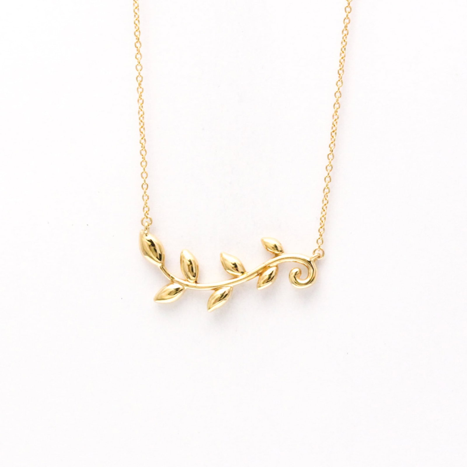Women Fashion Pendant Necklace (Pink Gold) - Tiffany Olive Leaf Vine Necklace Pink Gold (18K) No: Women Fashion Pendant Necklace (Pink Gold) - Tiffany Olive Leaf Vine Necklace Pink Gold (18K) No Stone Men This listing features Women Fashion Pendant Necklace (Pink Gold) - Tiffany Olive Leaf Vine Ne