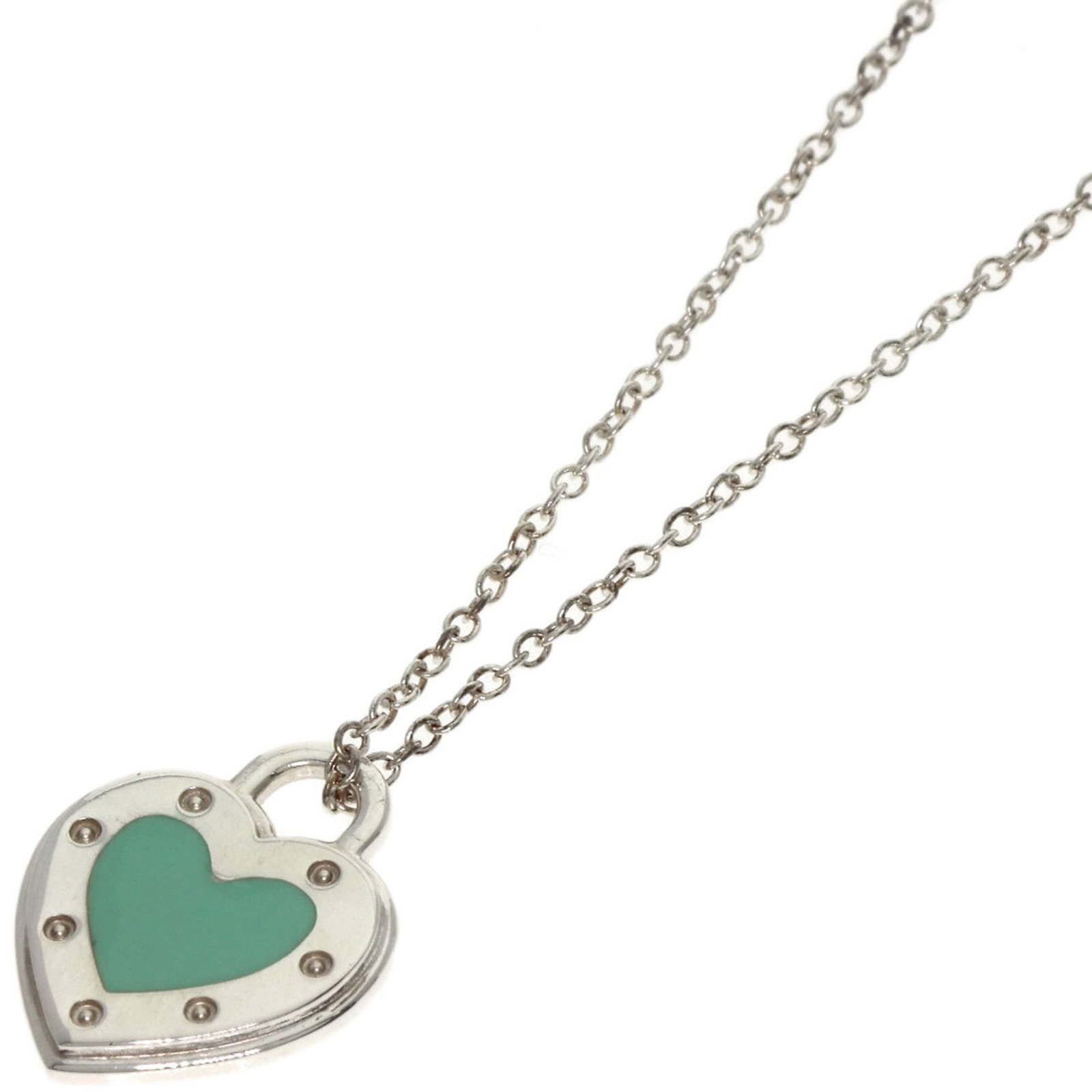 TIFFANY & Co. Return to Love Heart Enamel Necklace in Silver for Women.: TIFFANY & Co. Return to Love Heart Enamel Necklace in Silver for Women. This listing features TIFFANY & Co. Return to Love Heart Enamel Necklace in Silver for Women.. Item specifics are provided below