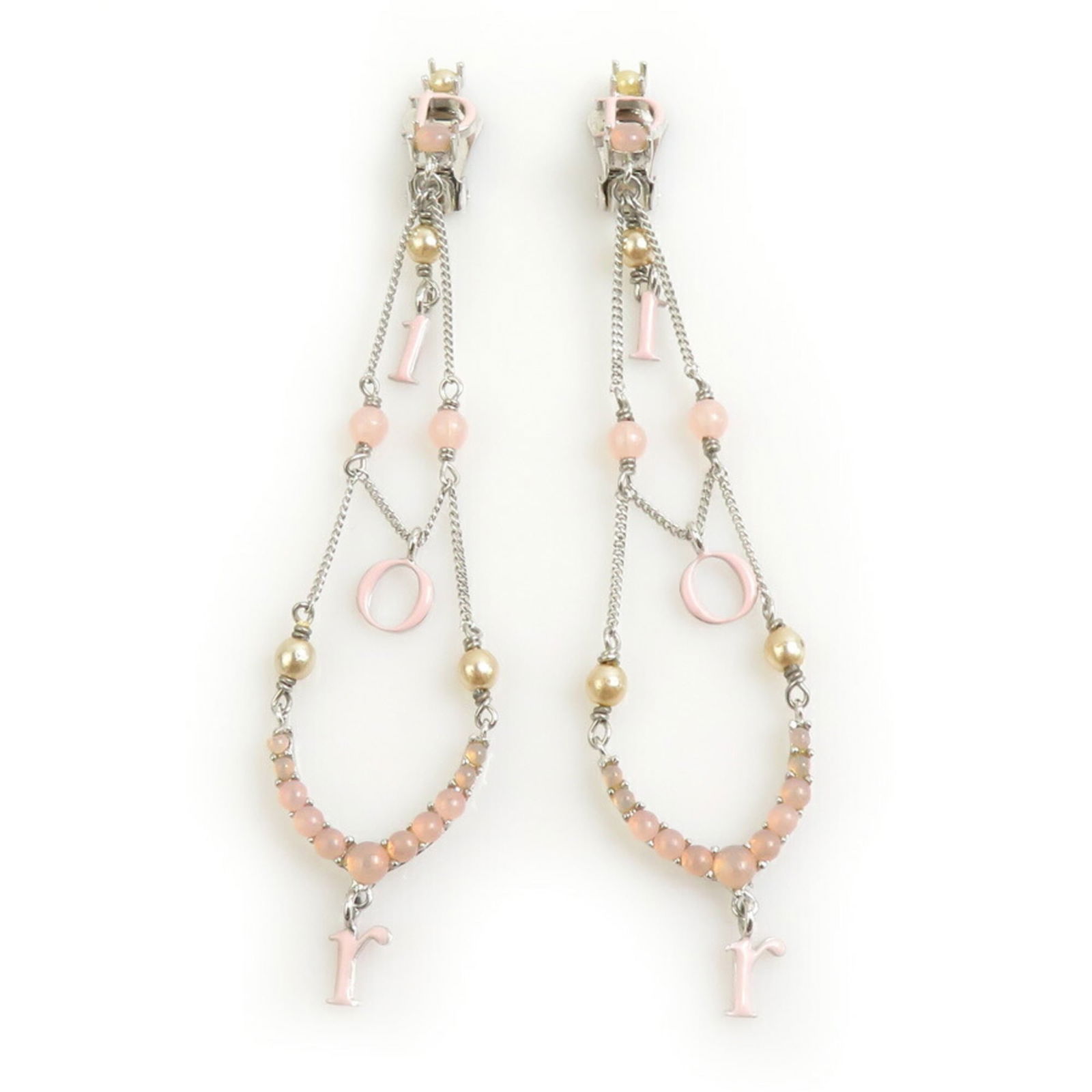 Metal Christian Dior Clip Earrings (1 of 5)